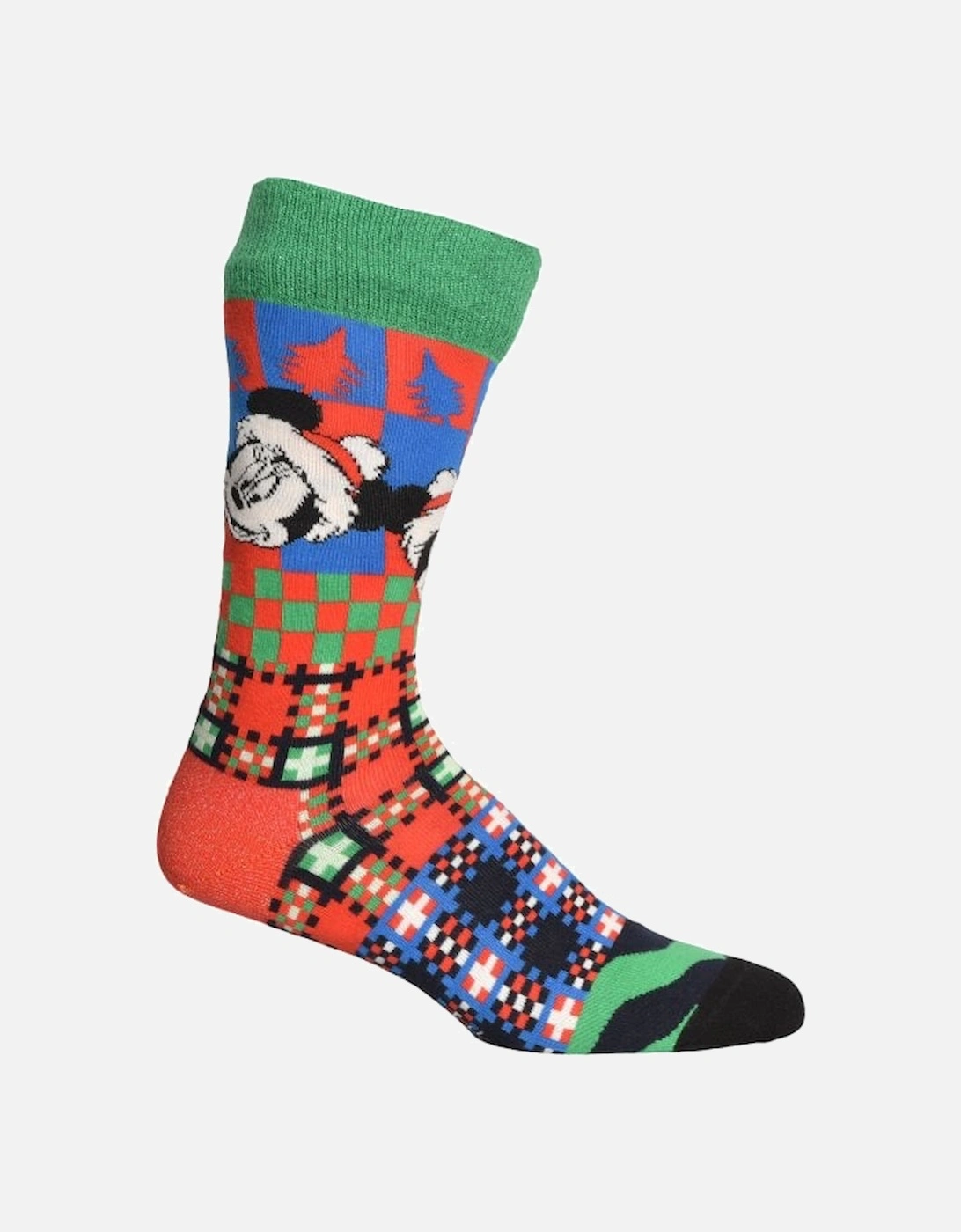 Mickey 'Tis The Season Disney Socks, Red/green