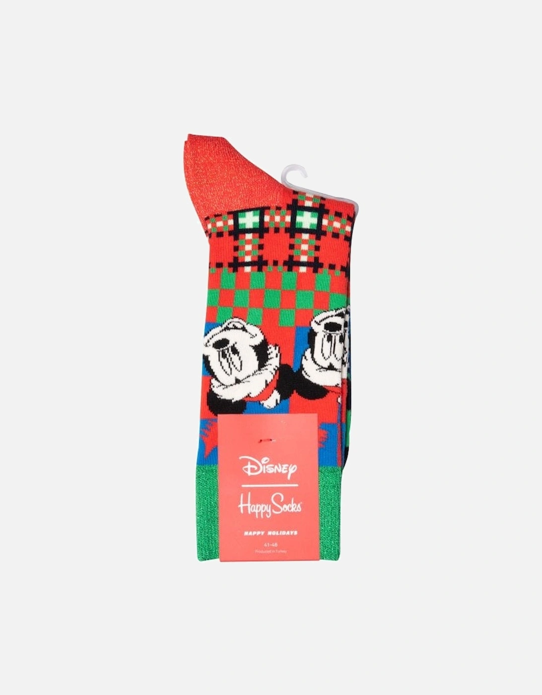 Mickey 'Tis The Season Disney Socks, Red/green