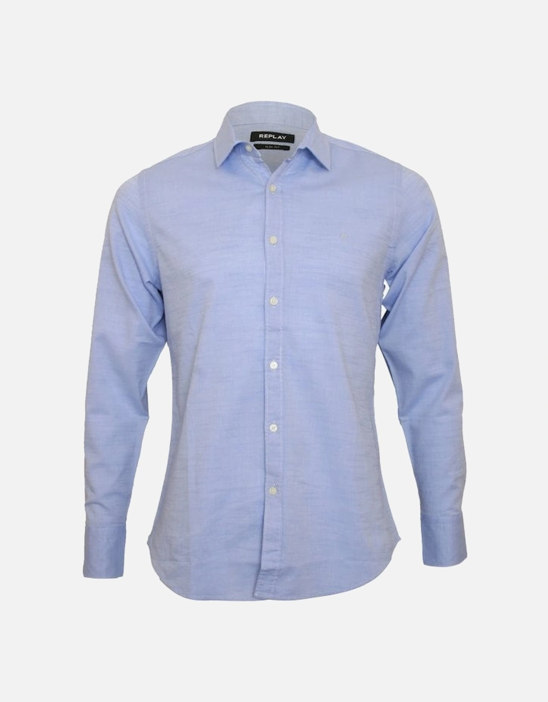 Classic Cotton Poplin Shirt, Slim-Fit, Light Blue, 5 of 4