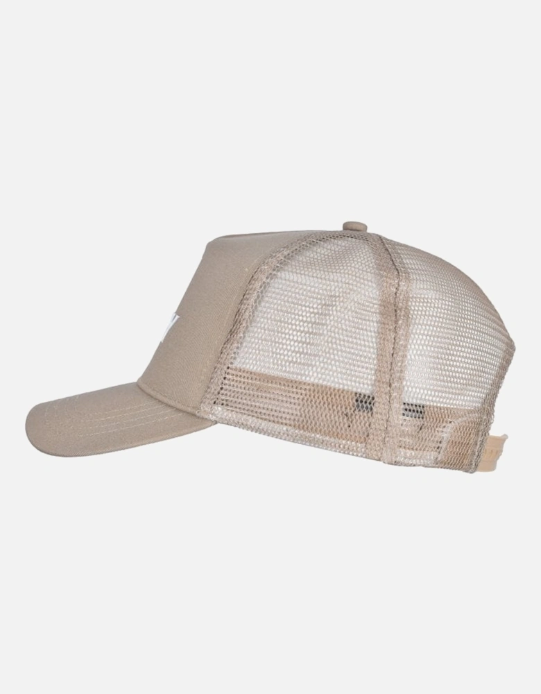 Archive Logo Twill & Mesh Baseball Cap, Dark Dove Brown