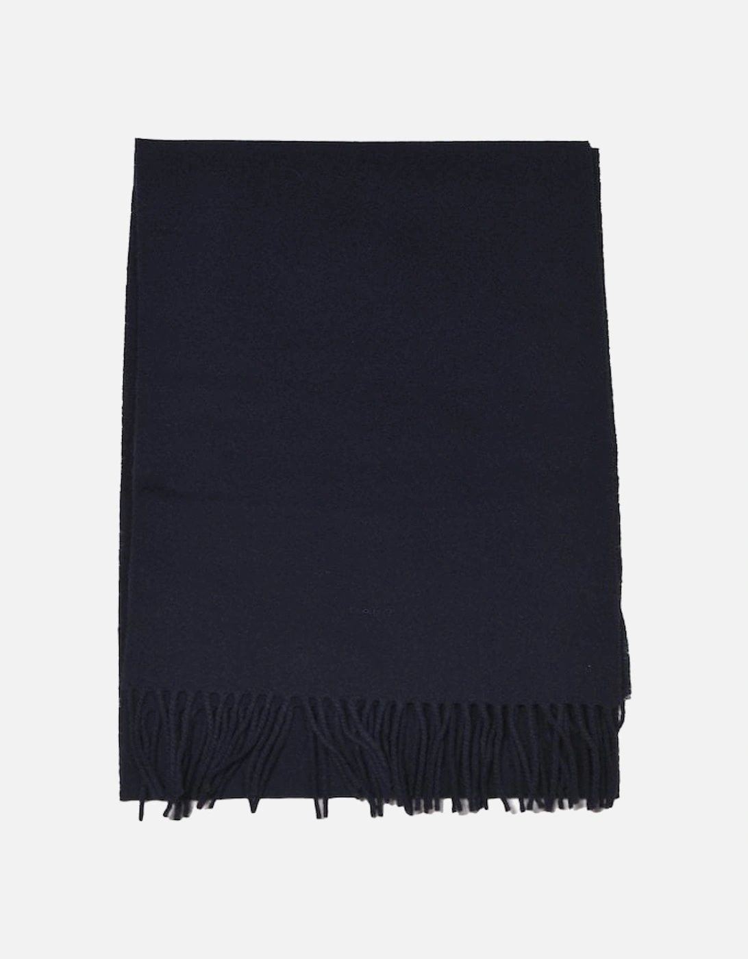 Classic Wool Knit Scarf, Navy