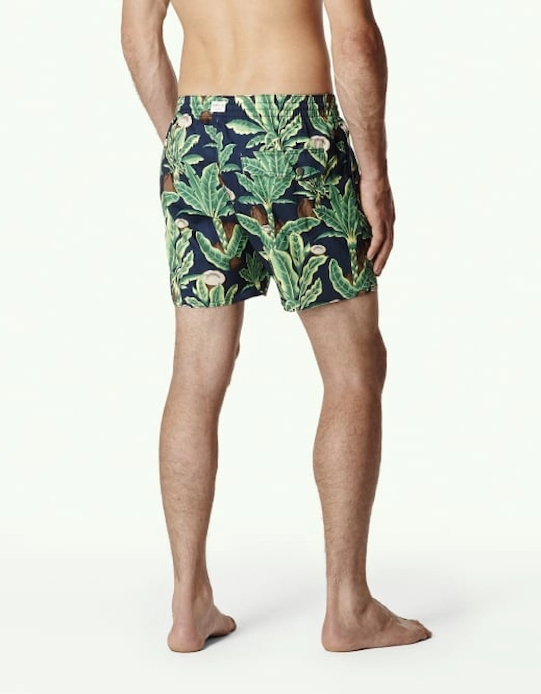 Venturer Coconut Trees Print Swim Shorts, Green/Blue
