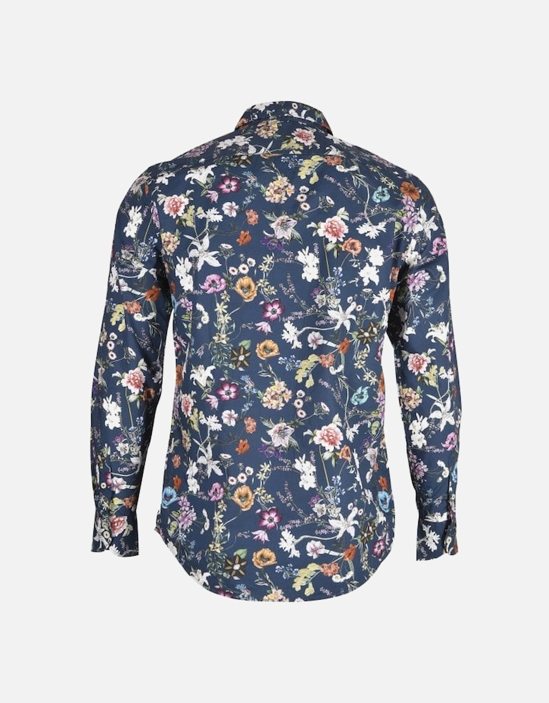 Floral Print Shirt, Navy/multicolour