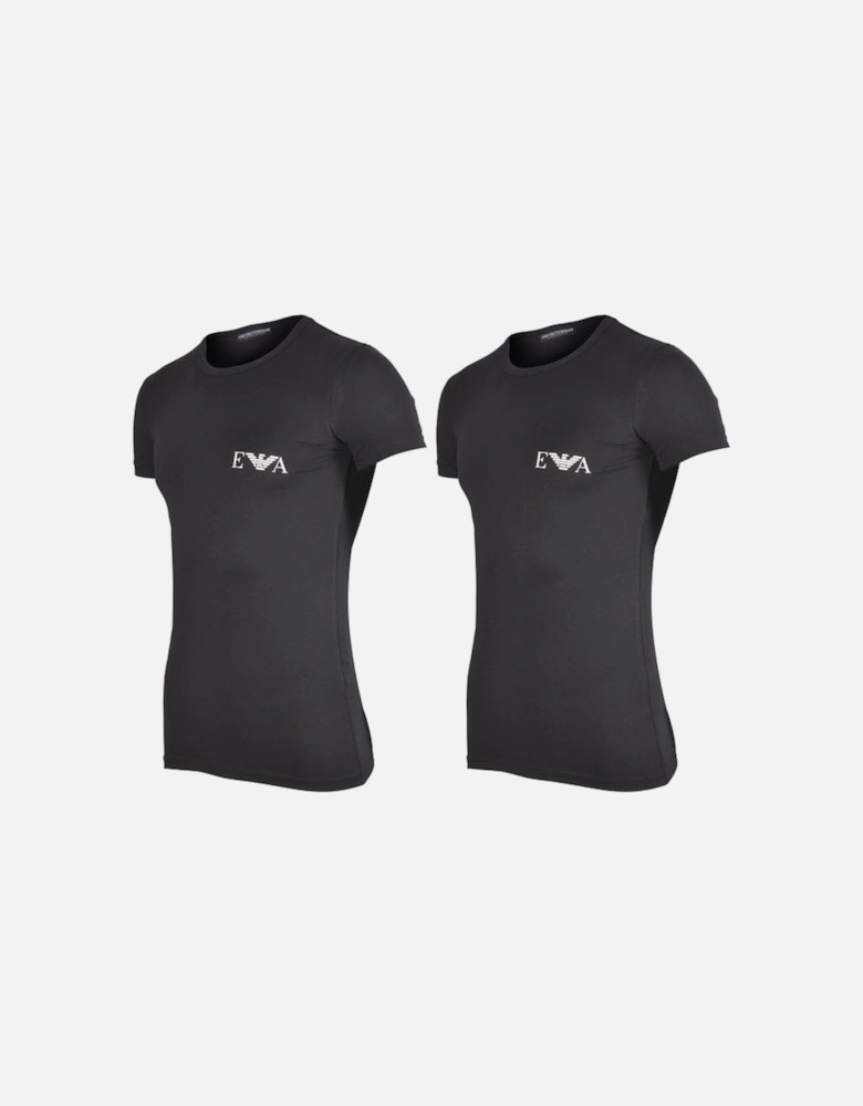 2-Pack Eagle Logo T-Shirts, Black