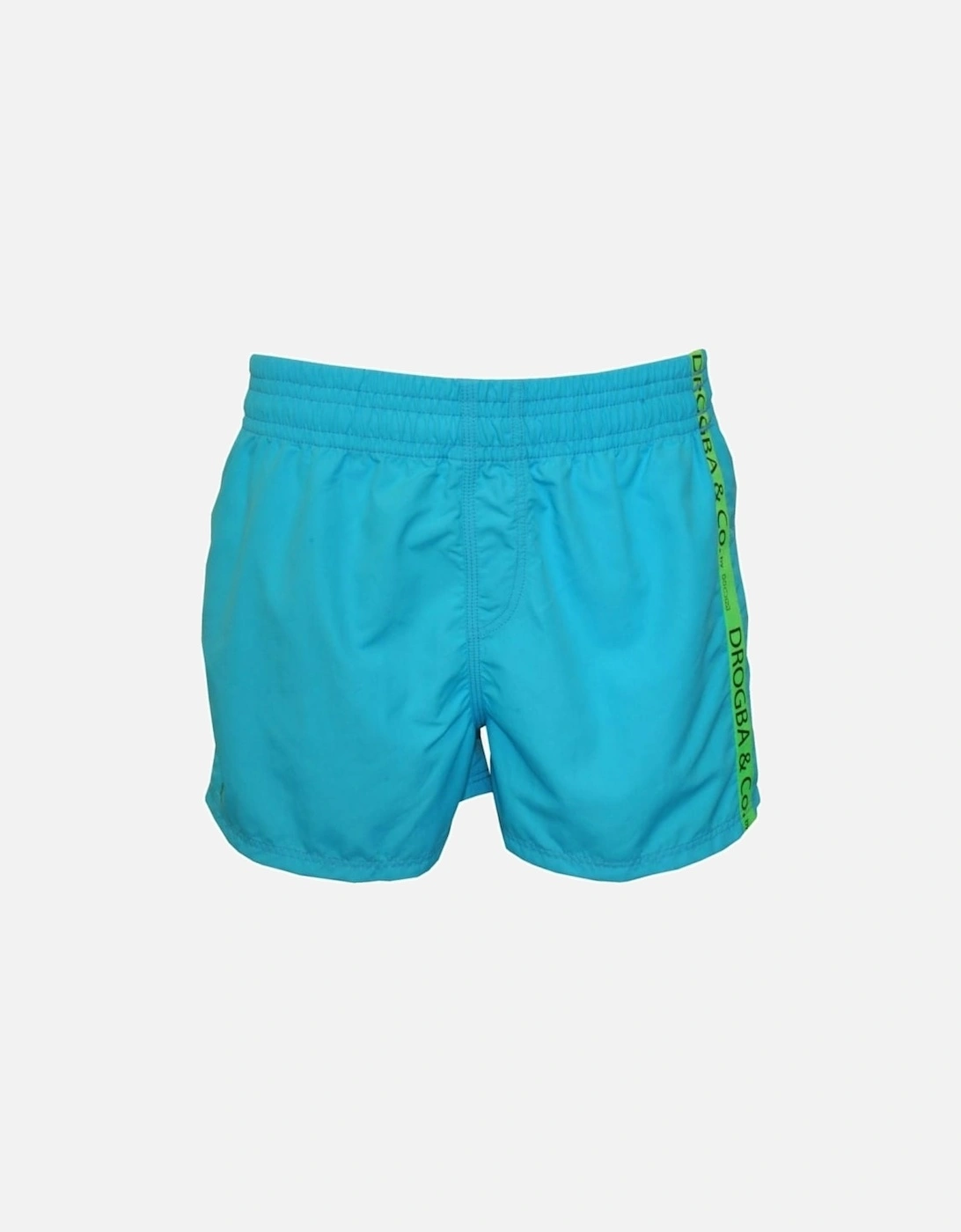 Beach Boxer Swim Shorts, Turquoise, 5 of 4