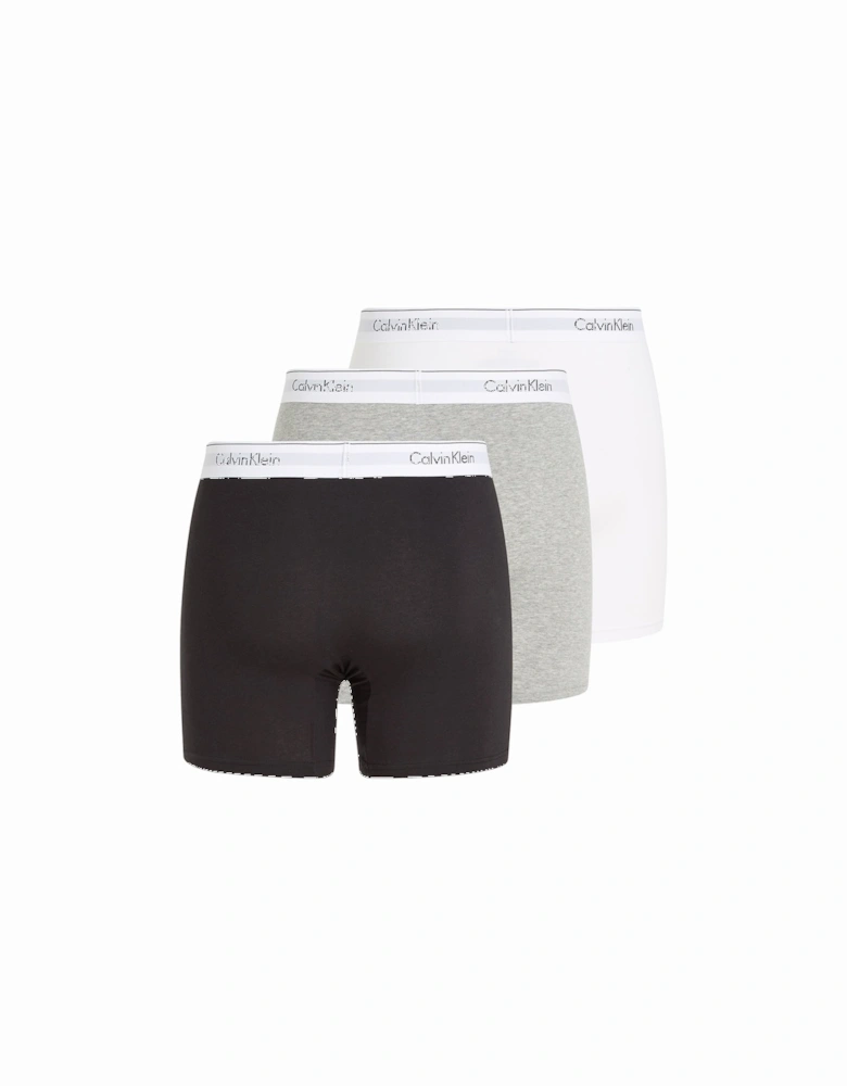 3-Pack Boxer Briefs, Black/Grey/White