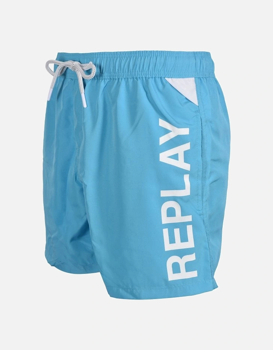 Side Logo Swim Shorts, Summer Blue, 6 of 5