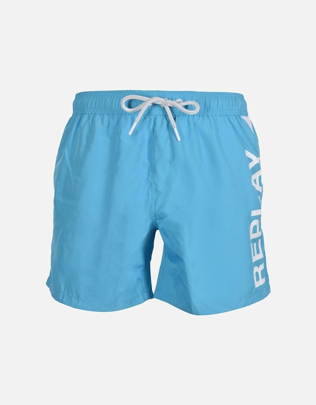 Side Logo Swim Shorts, Summer Blue