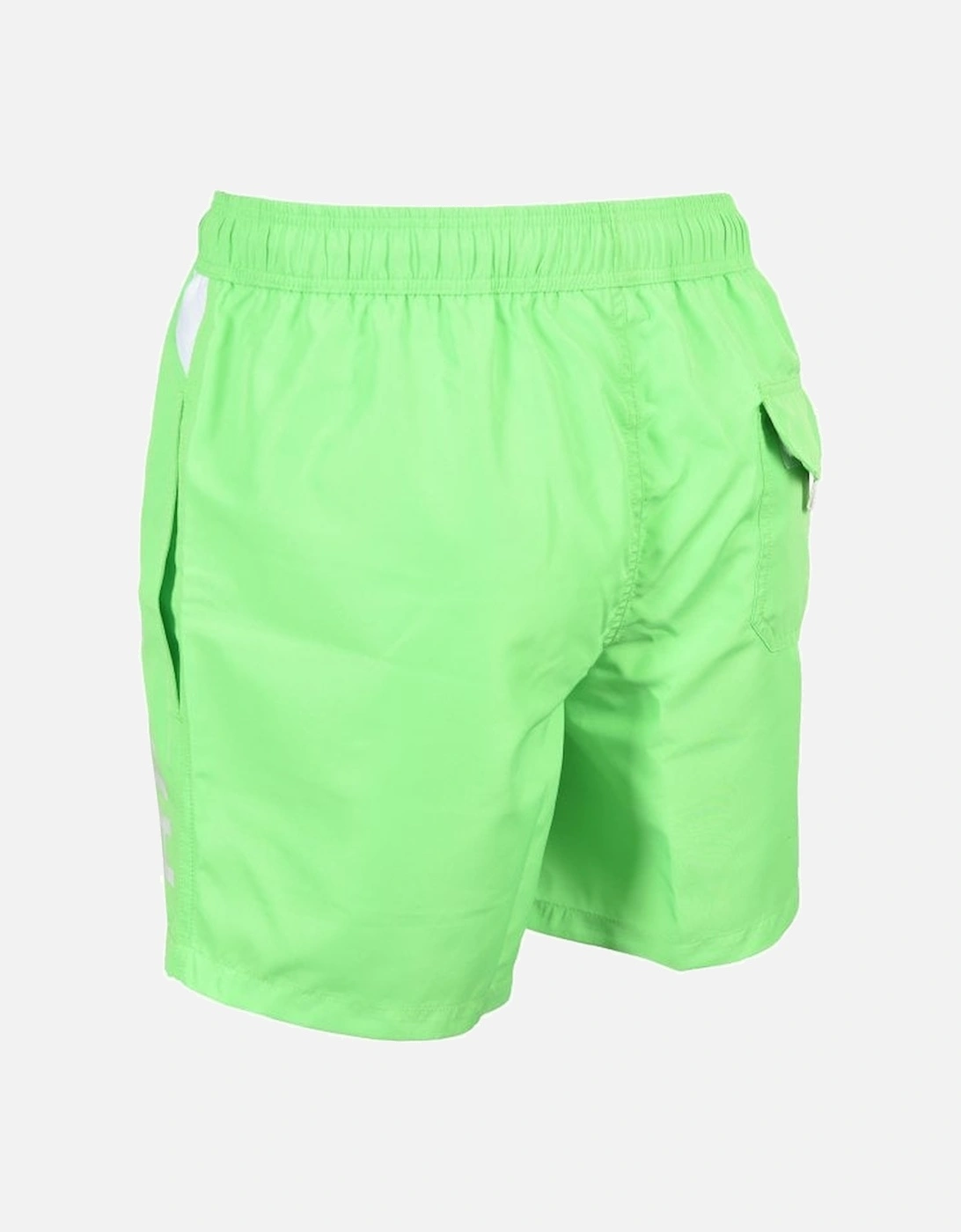 Side Logo Swim Shorts, Lime Green