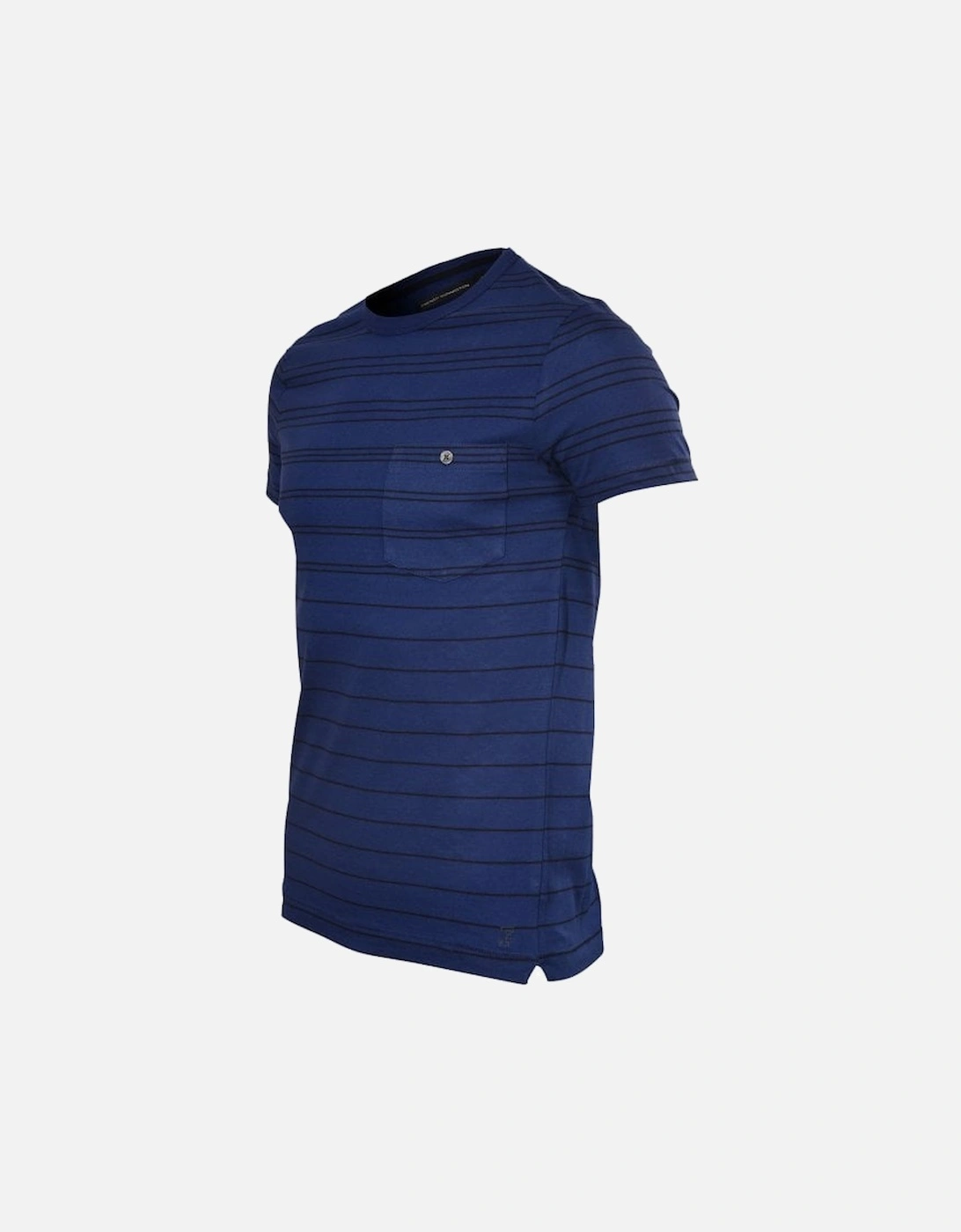 Tri-Stripe Chest Pocket T-Shirt, French Blue