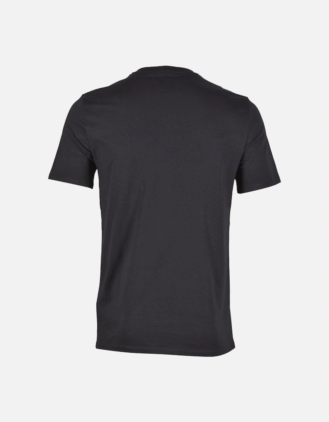 Beachwear Logo Organic Cotton T-Shirt, Jet Black