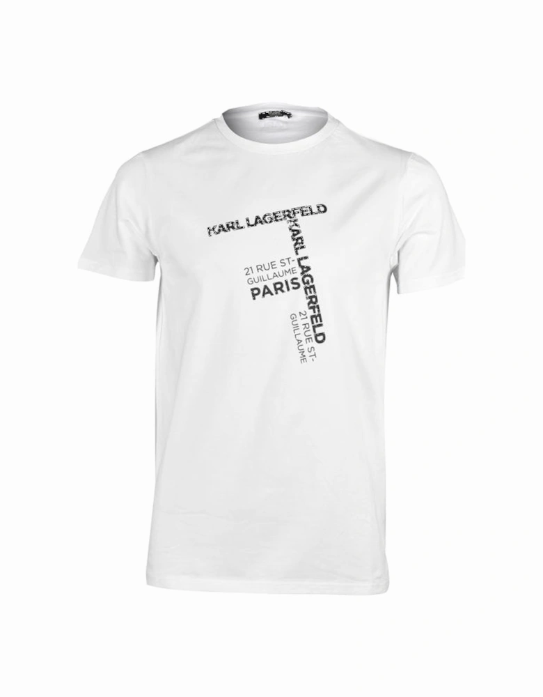 Rue St. Guillaume Crew-Neck T-Shirt, White
