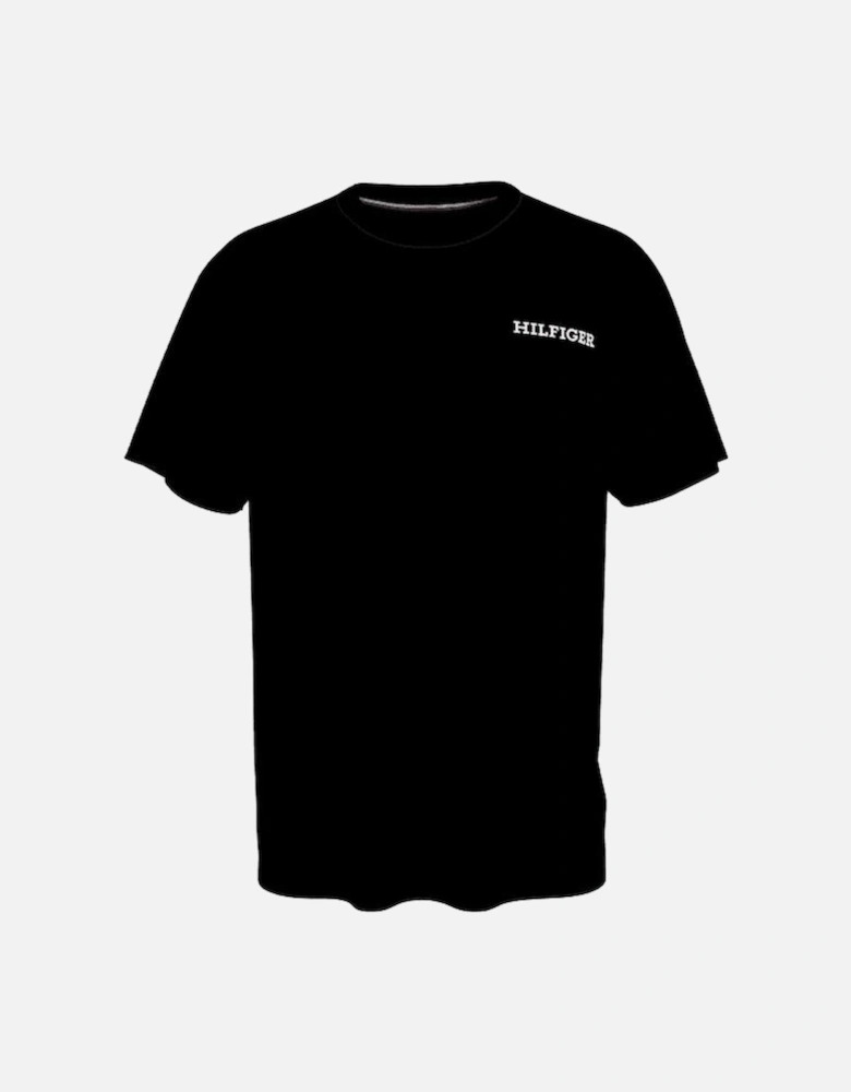 Hilfiger Logo Waffle T-Shirt, Black