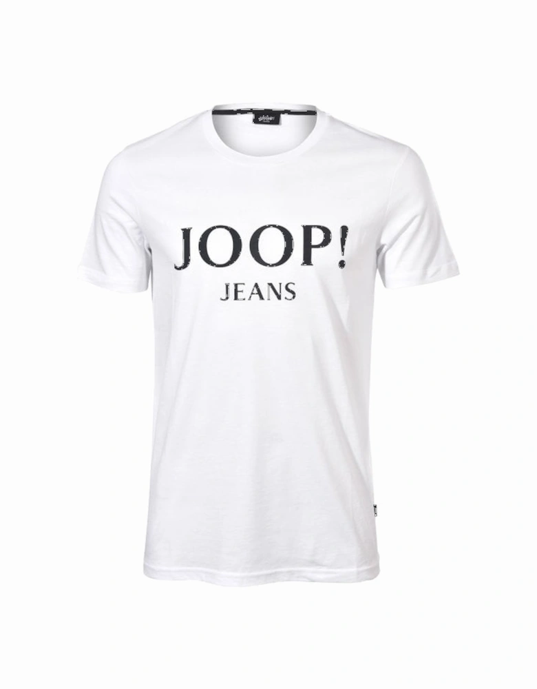 Jeans Logo Print T-Shirt, White/black