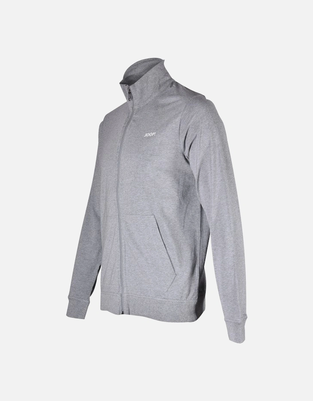 Full Zip Track Jacket, Grey Melange