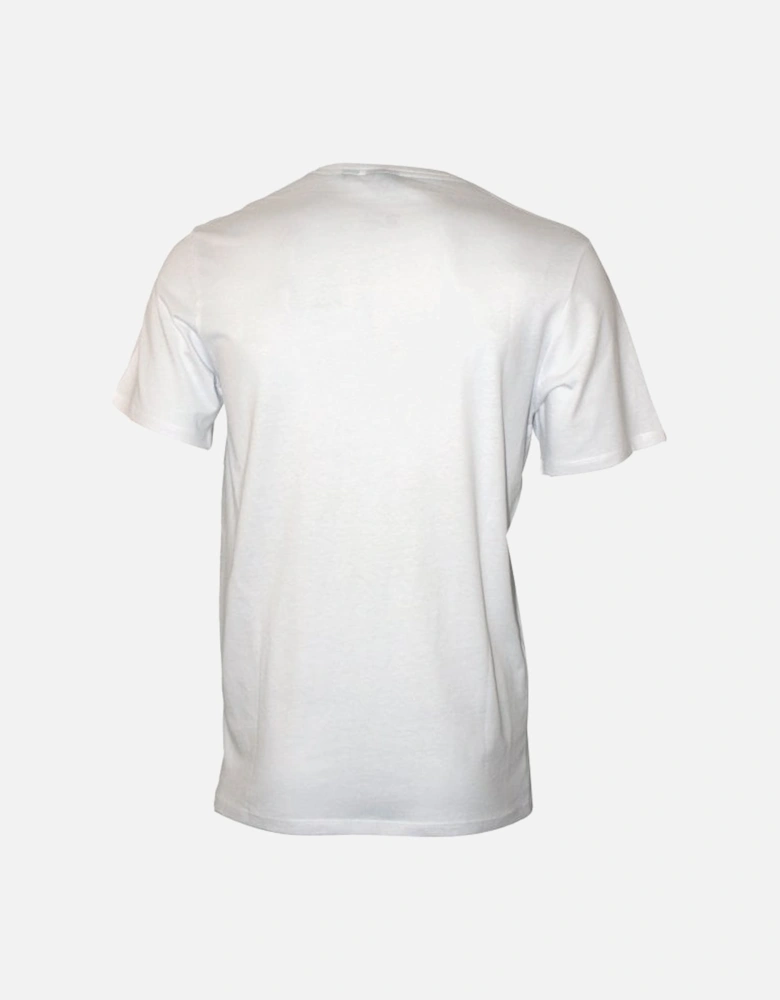 Triple Logo Block Crew-Neck T-Shirt, Super White