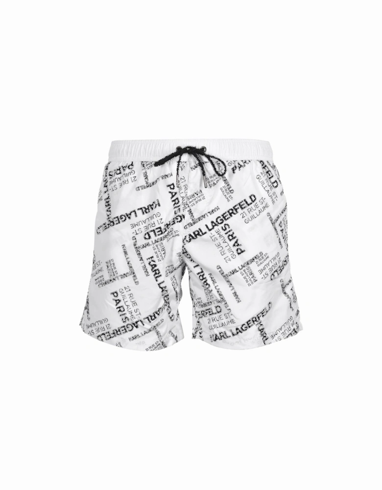 Rue St. Guillaume Swim Shorts, White