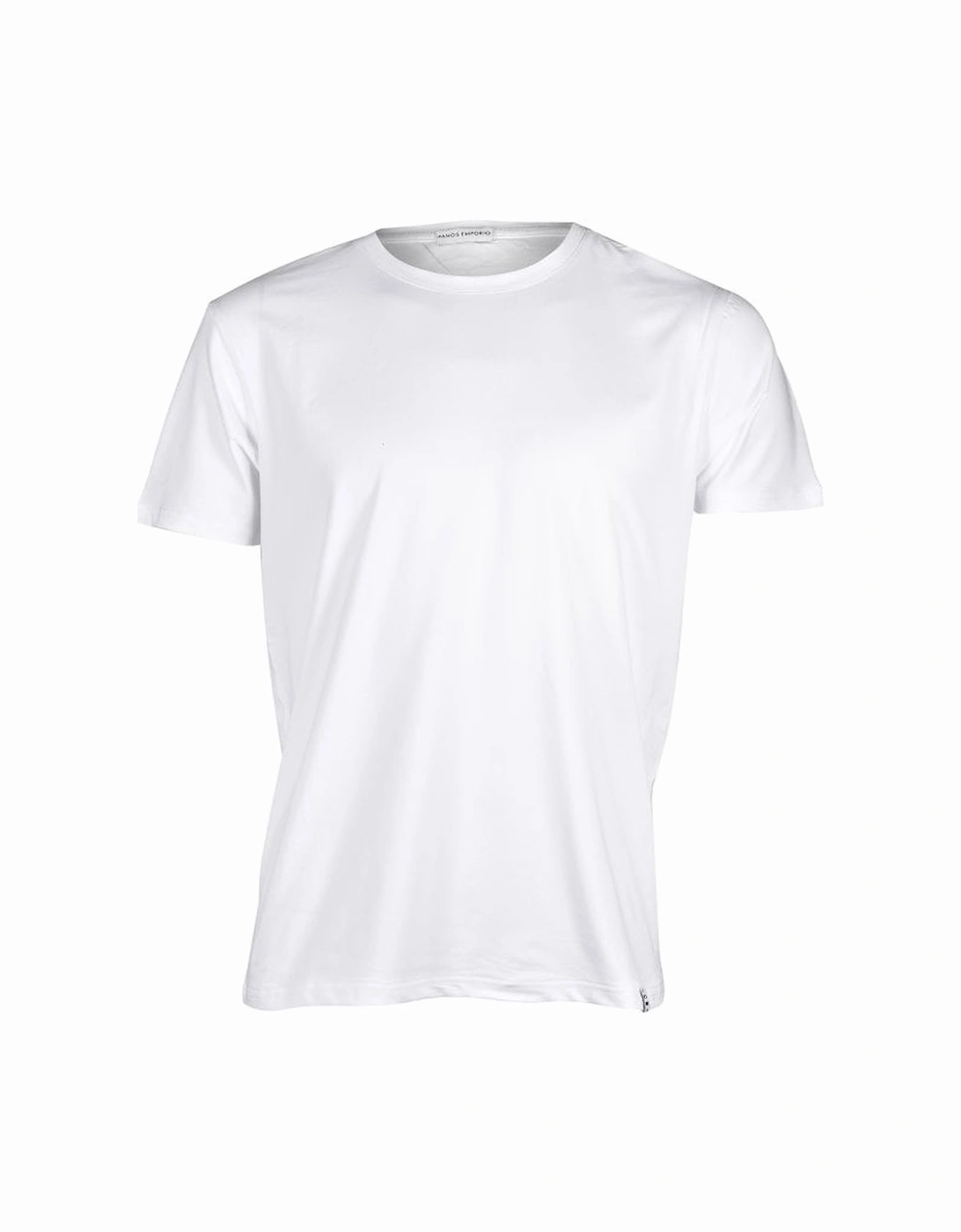 Organic Cotton Crew-Neck T-Shirt, White, 4 of 3