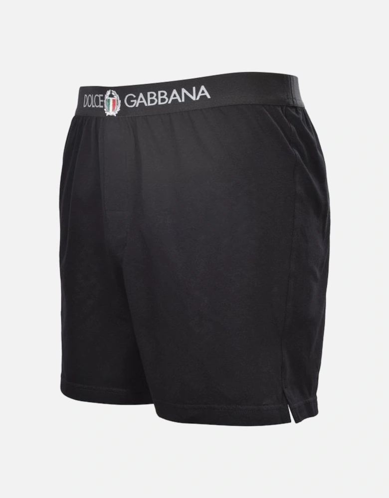 Sport Crest Lounge Shorts, Black
