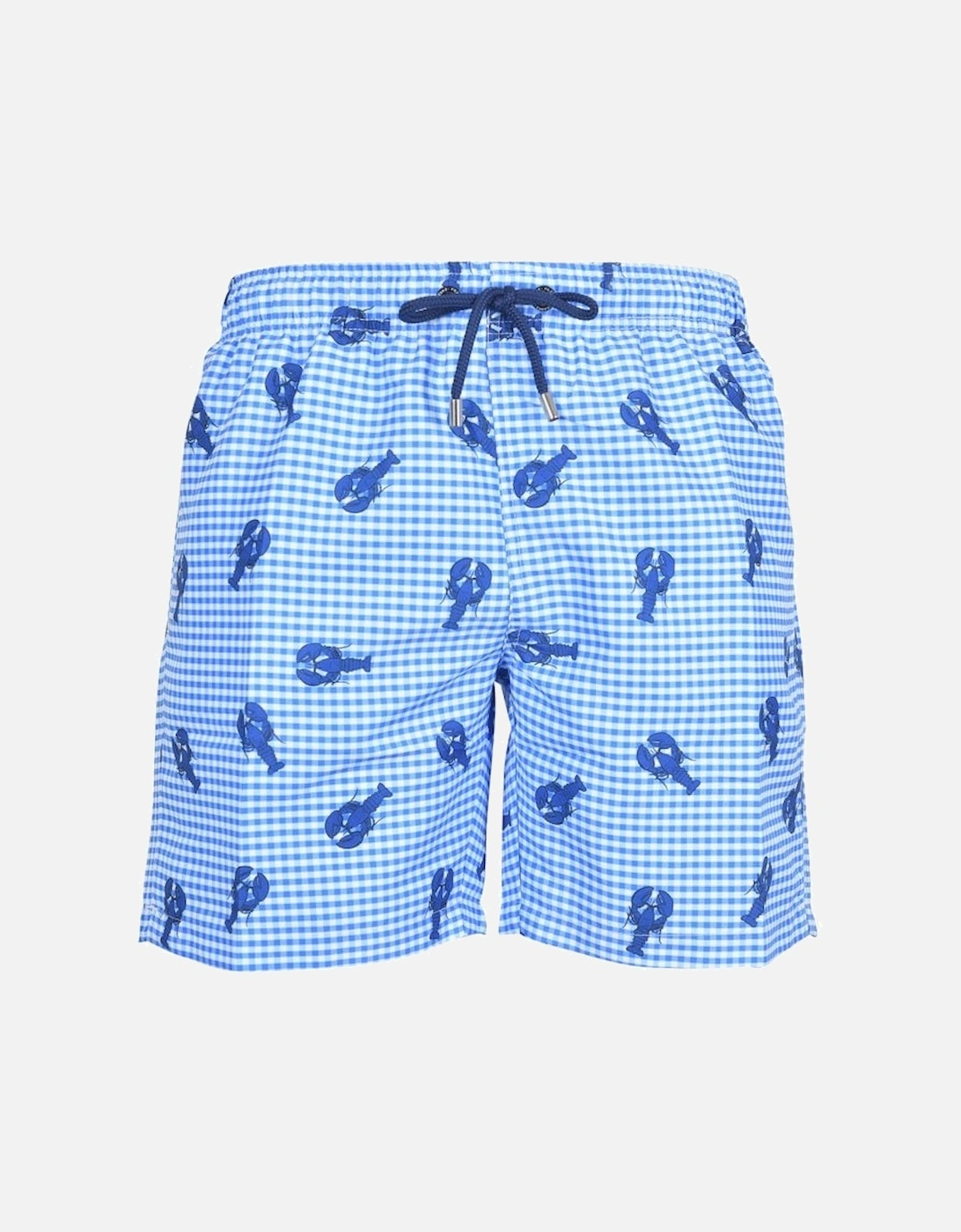 Lobster Picnic Print Swim Shorts, Blue, 5 of 4