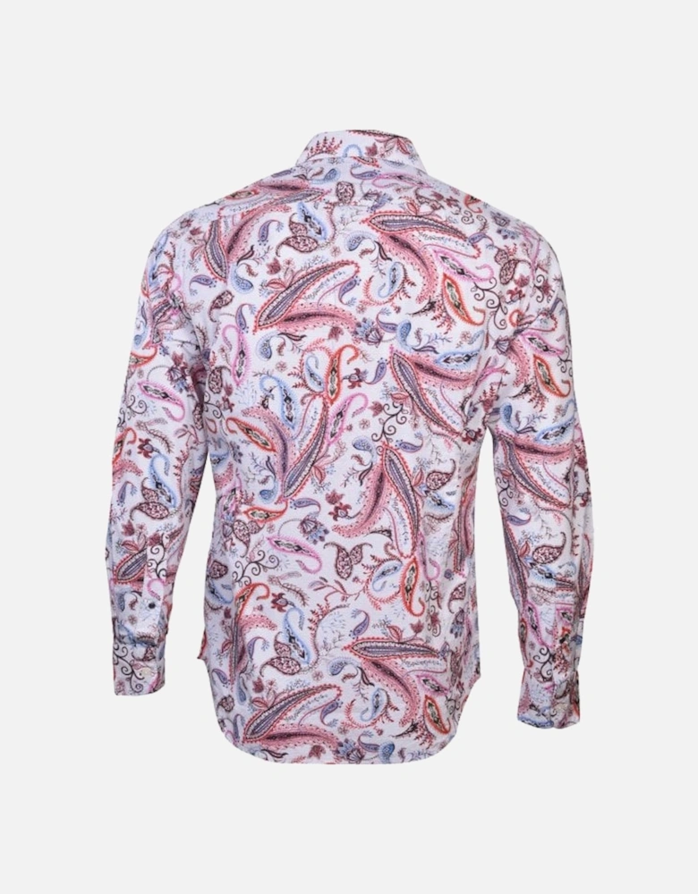 Paisley Print Shirt, White/multi