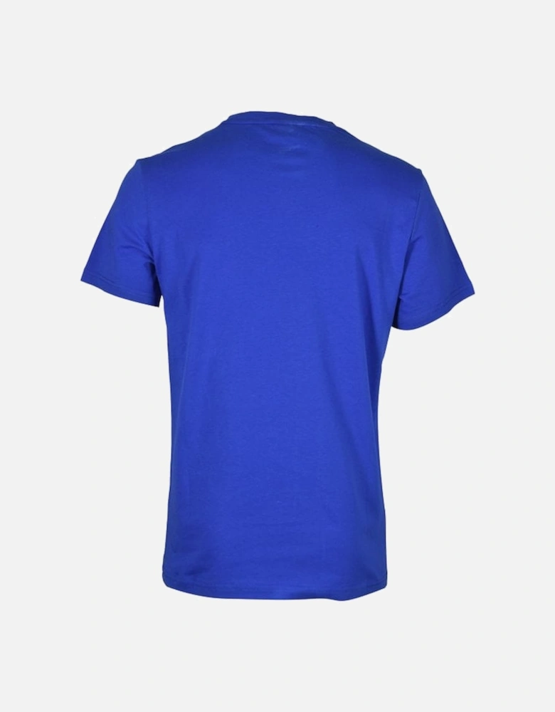 Logo Print UV-Absorbent Beachwear T-Shirt, Bright Blue