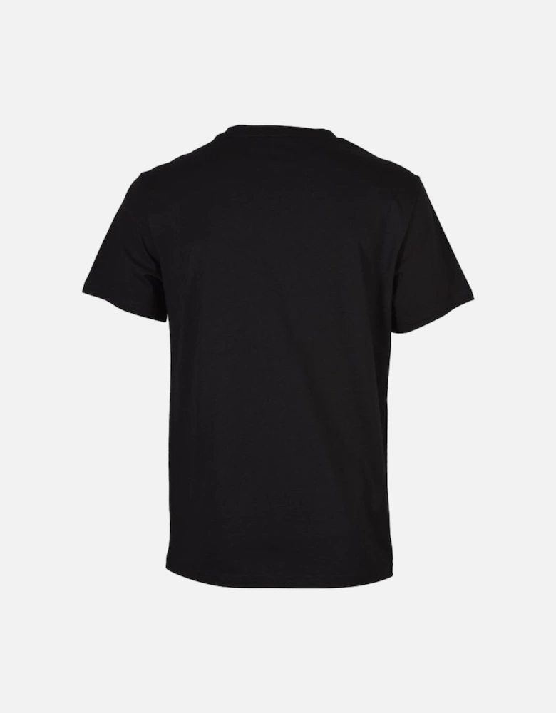 Logo Print UV-Absorbent Beachwear T-Shirt, Black
