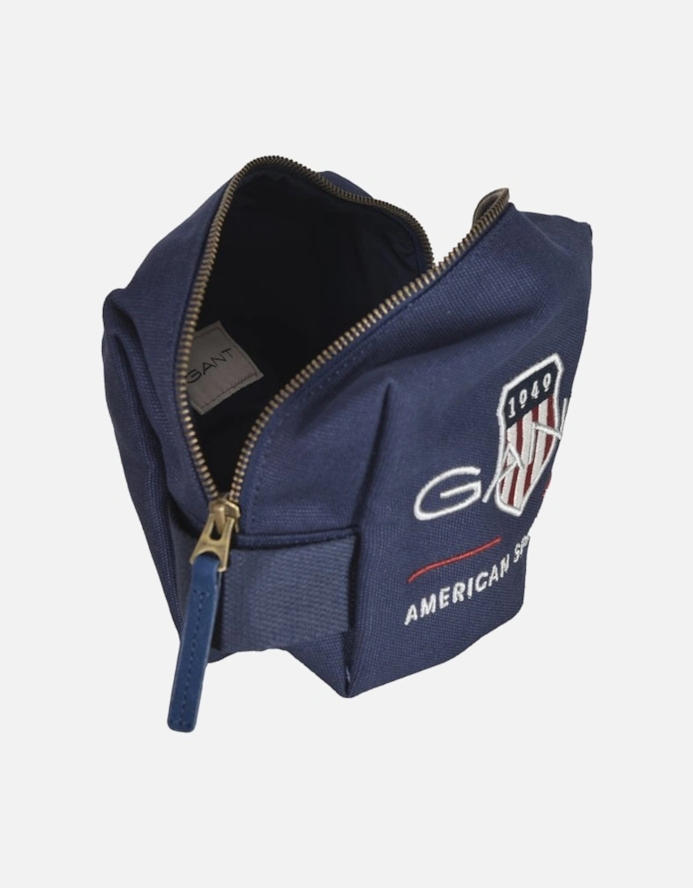 Shield Logo Wash Bag, Navy