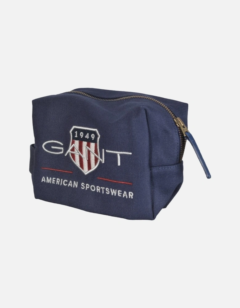 Shield Logo Wash Bag, Navy