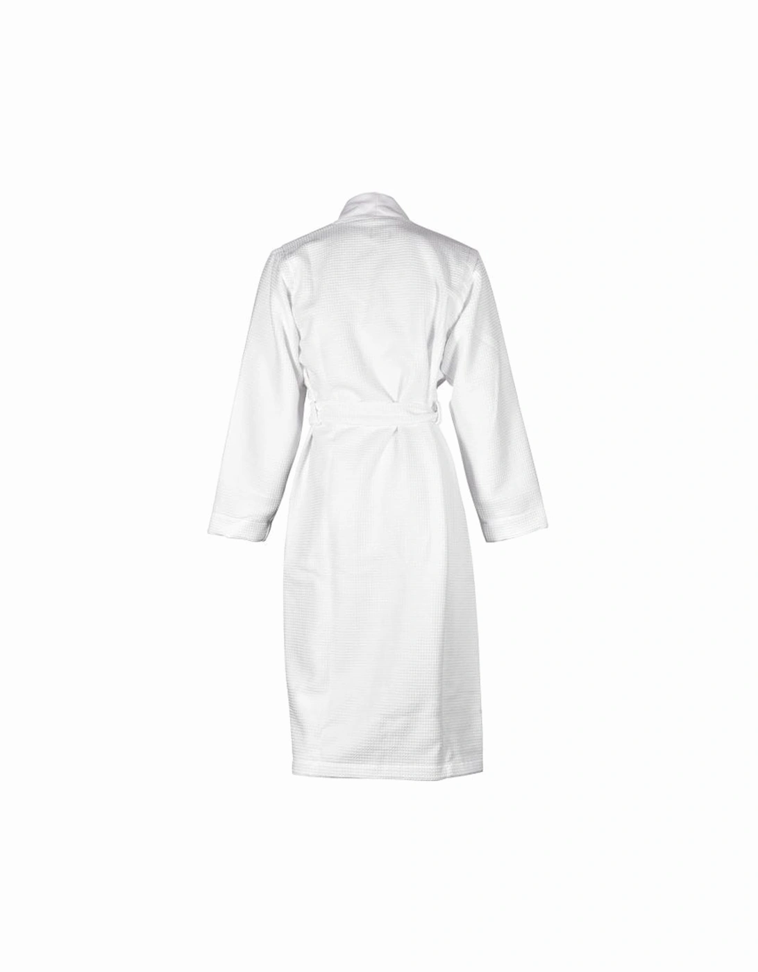 Kimono Luxe Waffle Towelling Dressing Gown, White