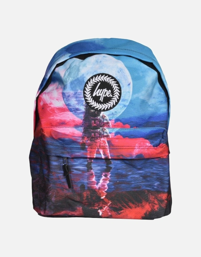Moon Man Backpack, Blue/multi