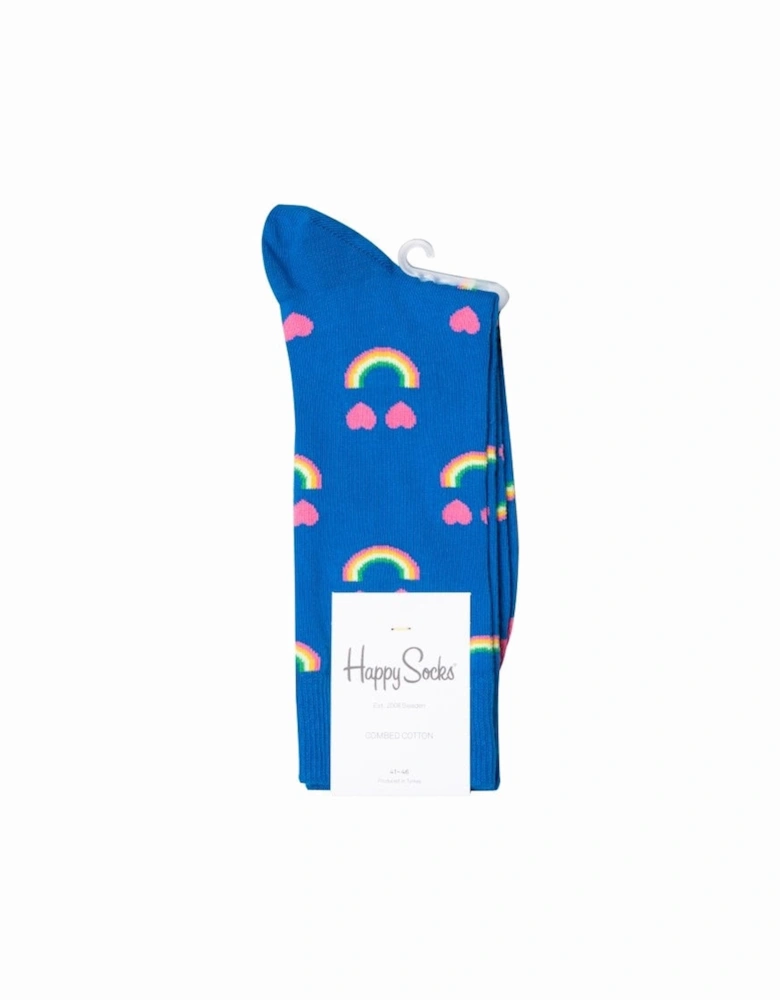 Happy Rainbow Socks, Blue