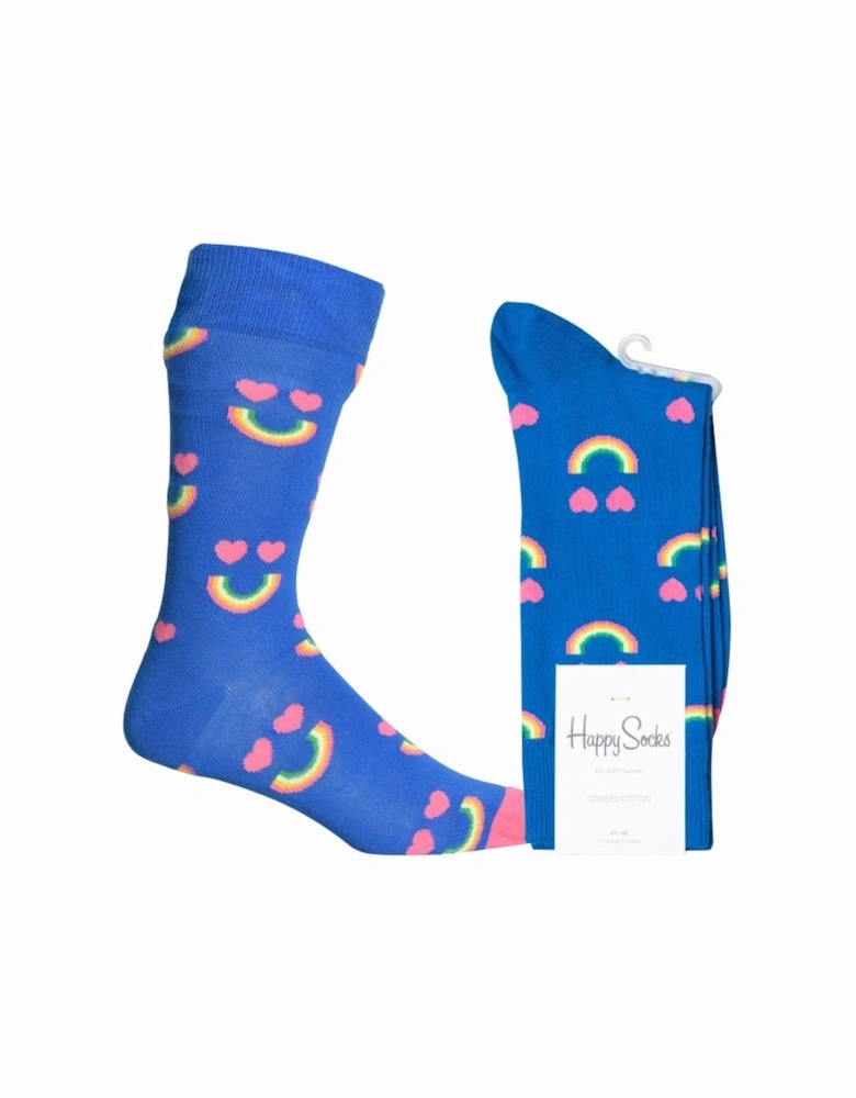 Happy Rainbow Socks, Blue