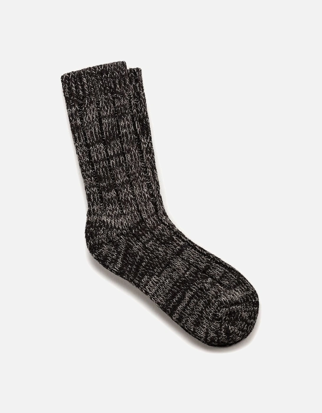 Cotton Twist Boot Socks, Brown Melange, 8 of 7
