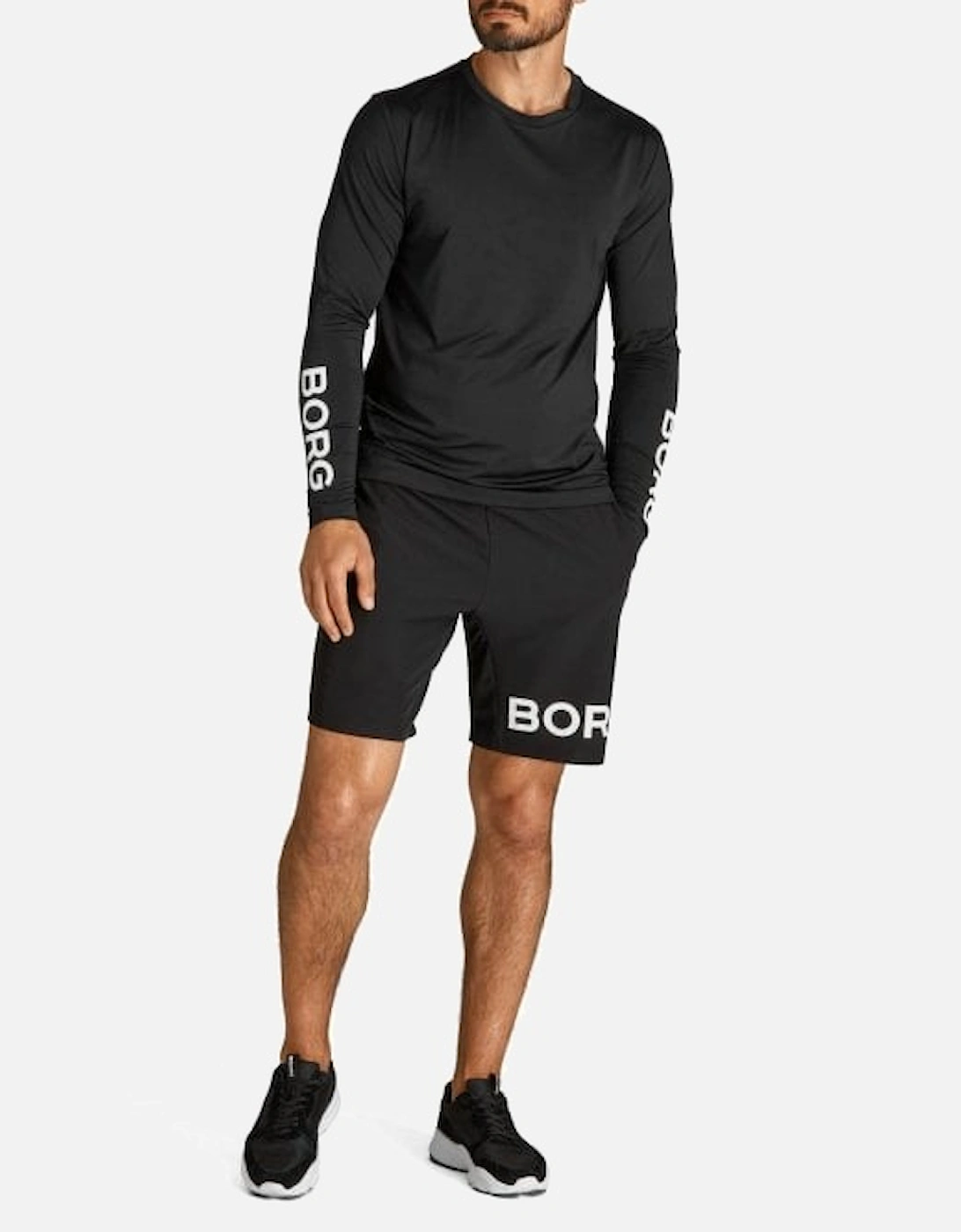 BORG Long-Sleeve Training Top, Black