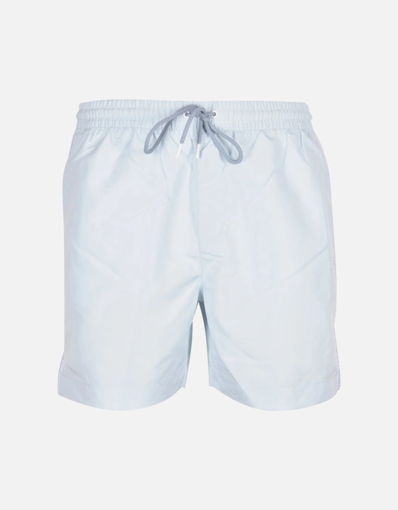 Logo Tape Swim Shorts, Ice Storm Blue