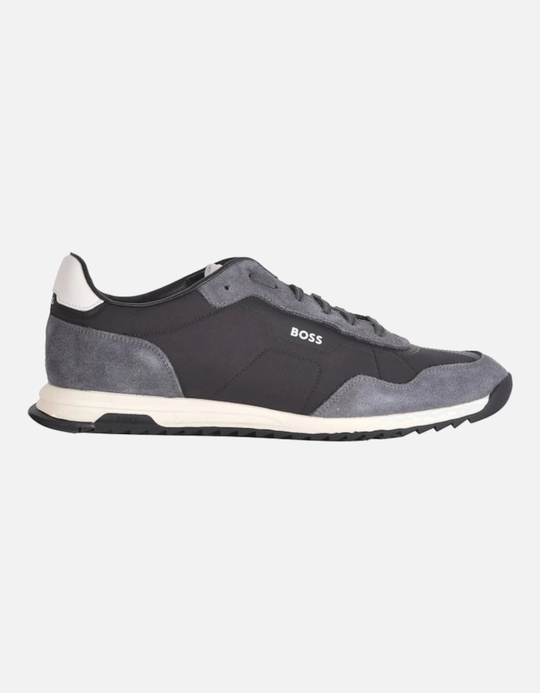 Zayn Mixed-Material Trainers, Black