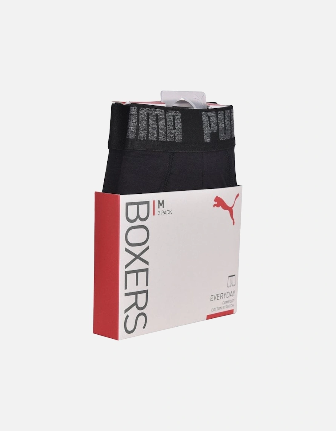 2-Pack Basic Boxer Briefs, Black