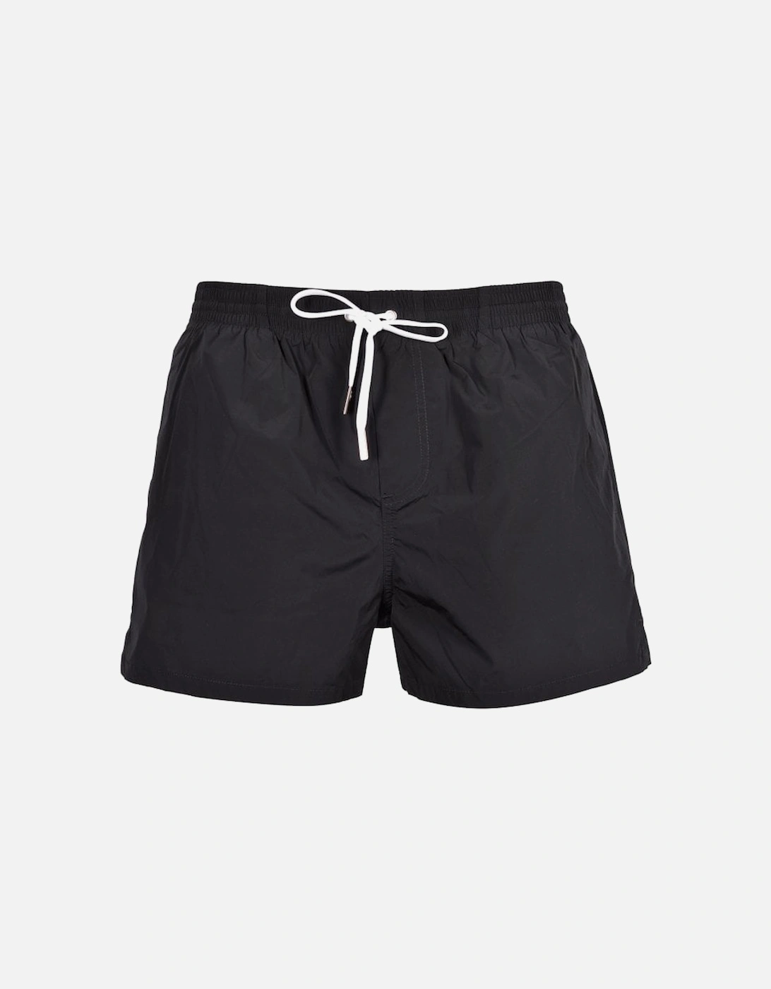 Dsquared2 Men's Black Icon Rear Logo Swim Shorts, /White - : 37/36/32 Extra Large