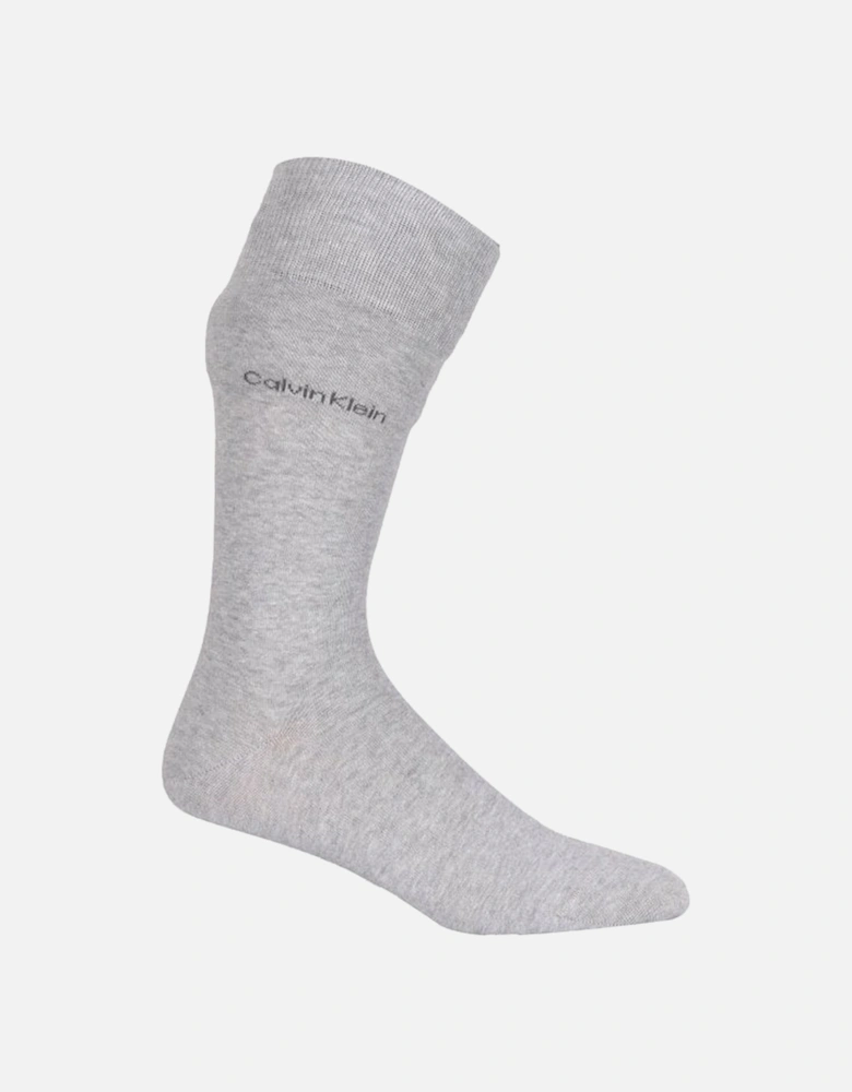 3-Pack Combed Cotton Socks, Grey Combo