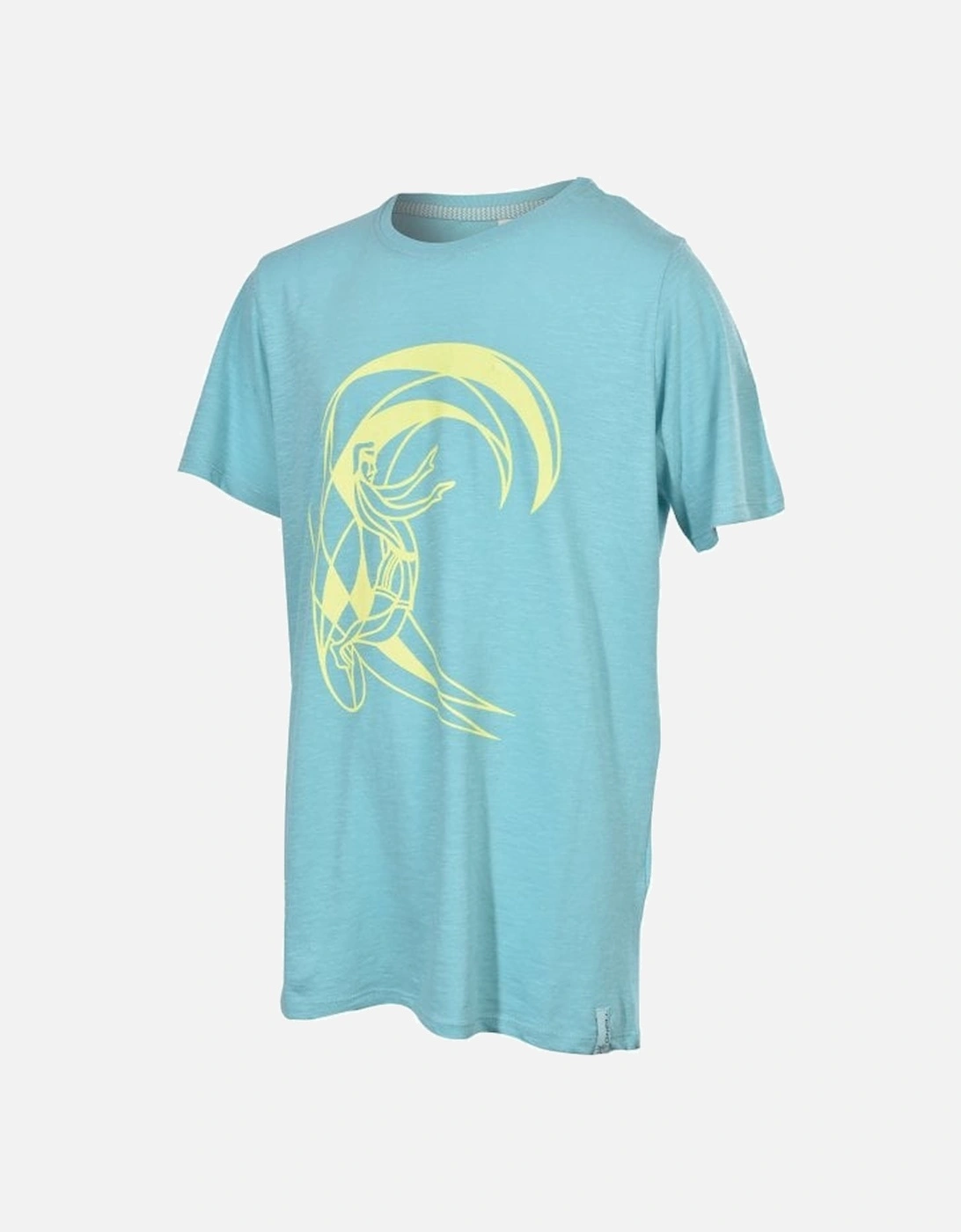 Boys Circle Surfer T-Shirt, Aqua Blue