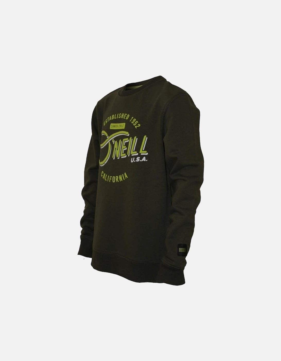 LB Cali Crew-Neck Boys Sweatshirt, Forest Night