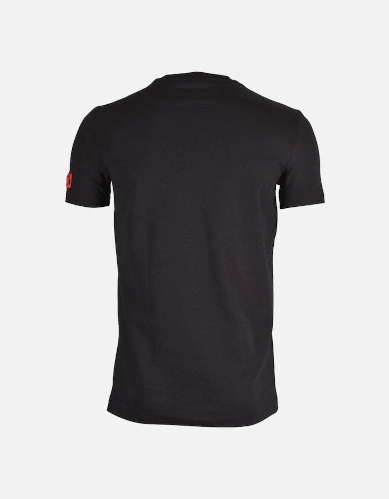 ICON Patch T-Shirt, Black/coral