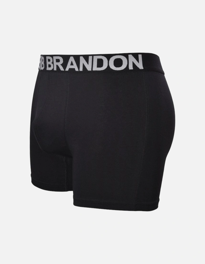 Contrasting Logo Waistband Boxer Brief, Black