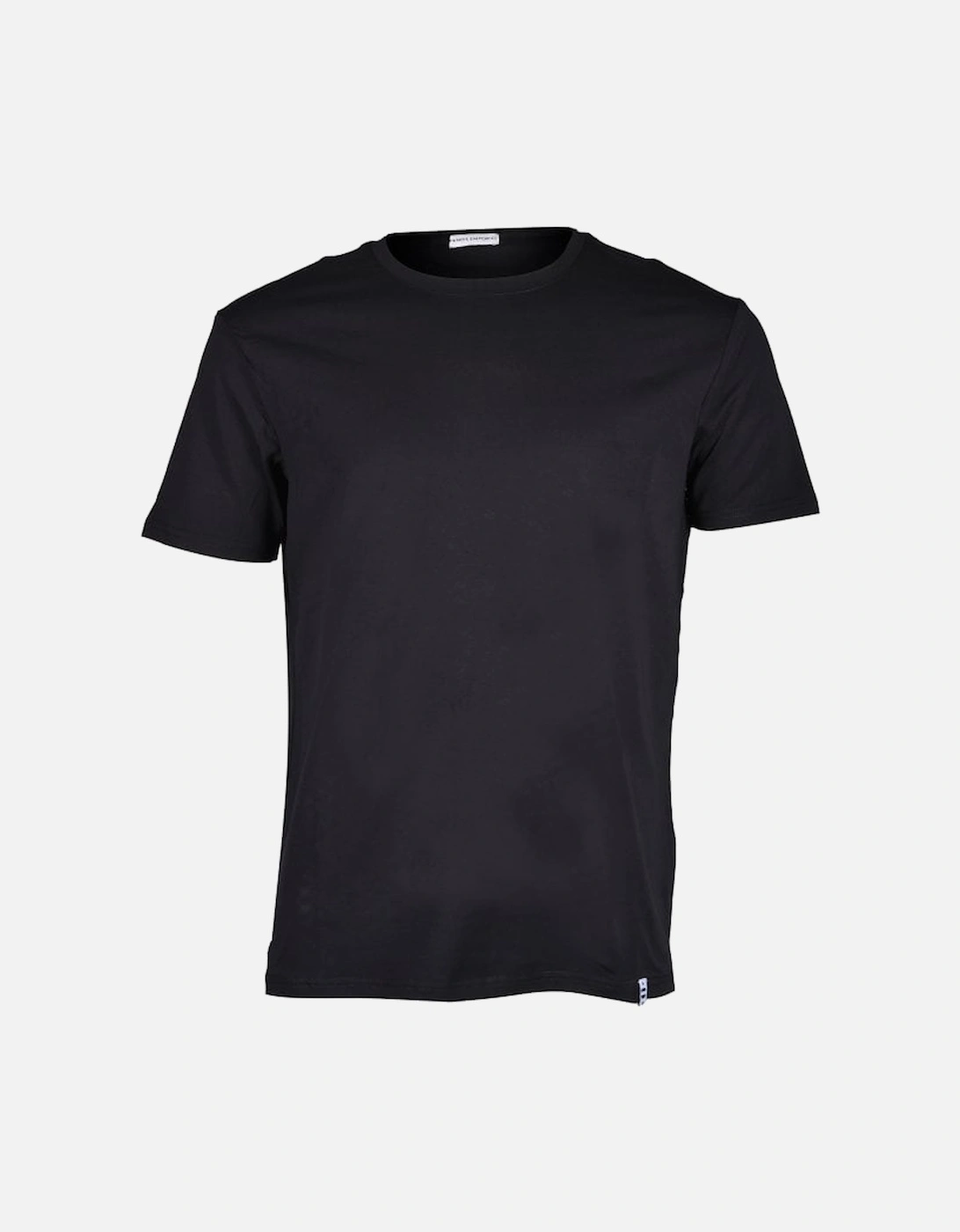 Organic Cotton Crew-Neck T-Shirt, Black, 4 of 3