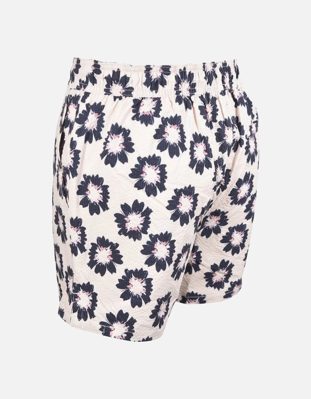 Floral Print Swim Shorts, Stone