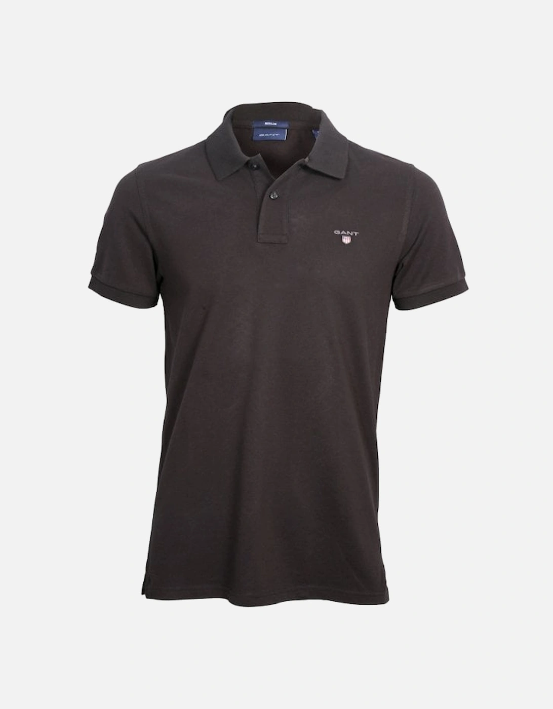 Solid Pique Polo Shirt, Black, 5 of 4