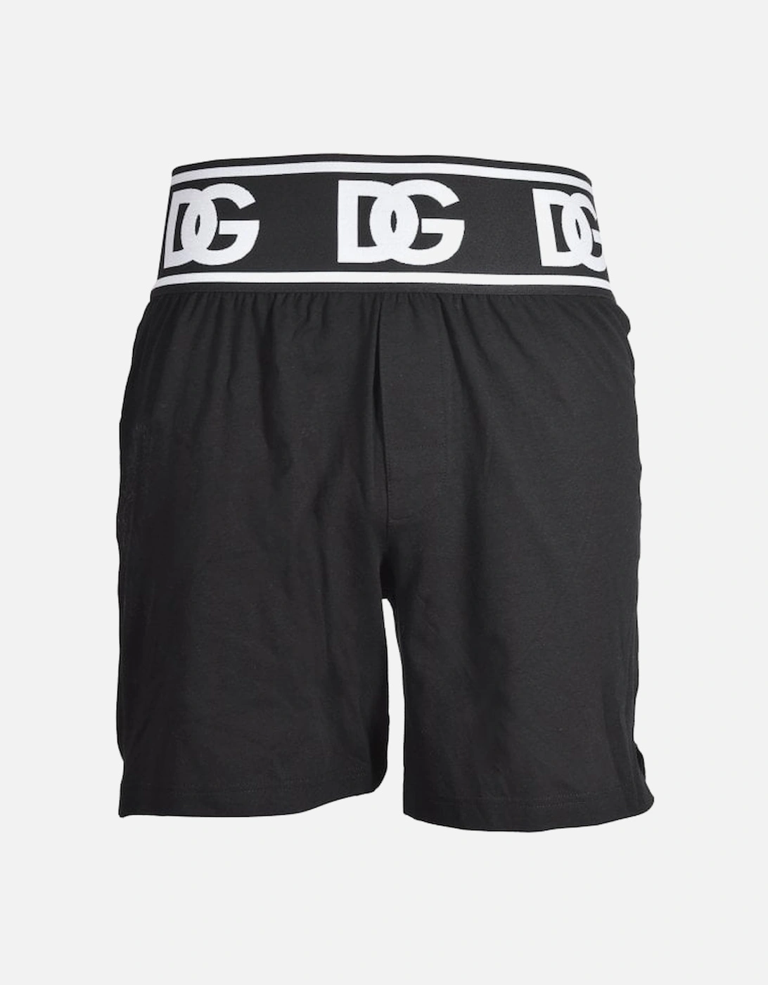 Oversize DG Logo Waistband Lounge Shorts, Black, 5 of 4