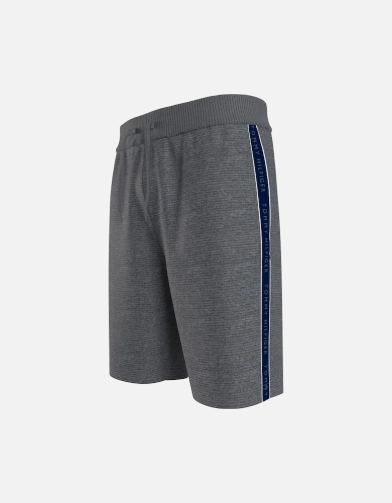 Soft Ribbed Tracksuit Shorts, Dark Grey Heather