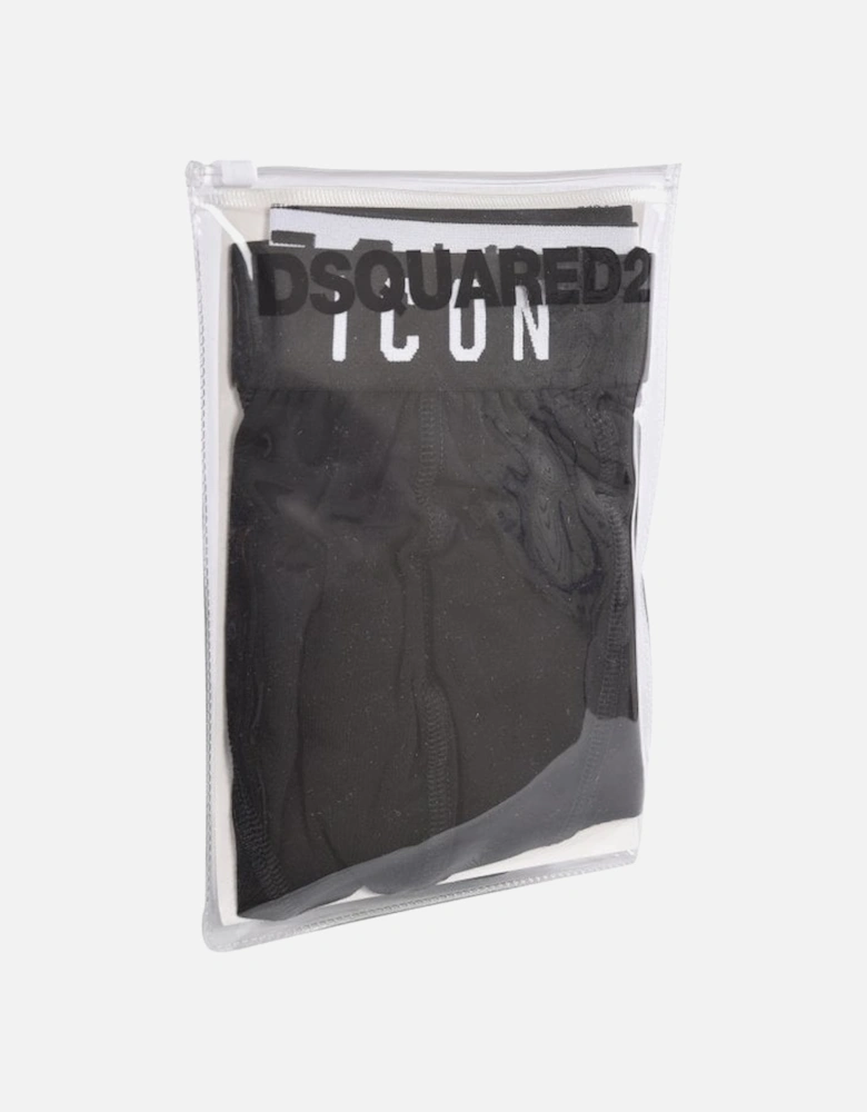 ICON Logo Boxer Trunk, Black